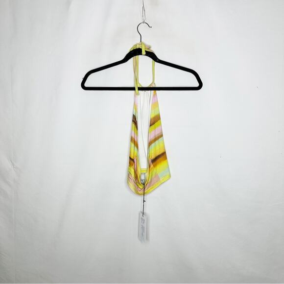 PLUSH Watercolor Sunset Halter Top/Wide Leg Pants NWT in Small - Picture 2 of 8